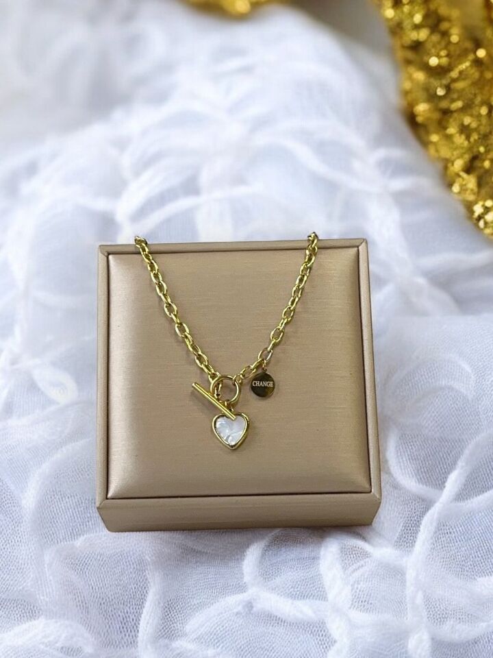 Kalpli Gold Kararmaz Çelik Kadın Kolye