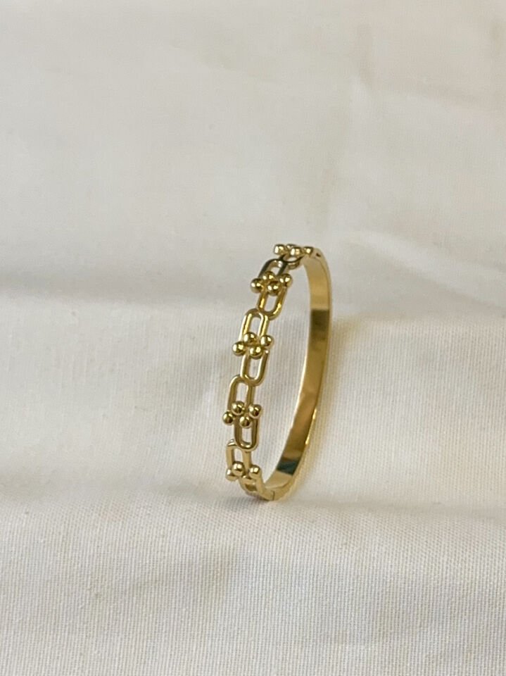Gold Çelik Kelepçe Bileklik