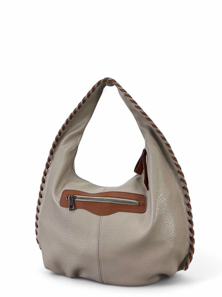 Nas Bag Salaş Örgü Çanta bej