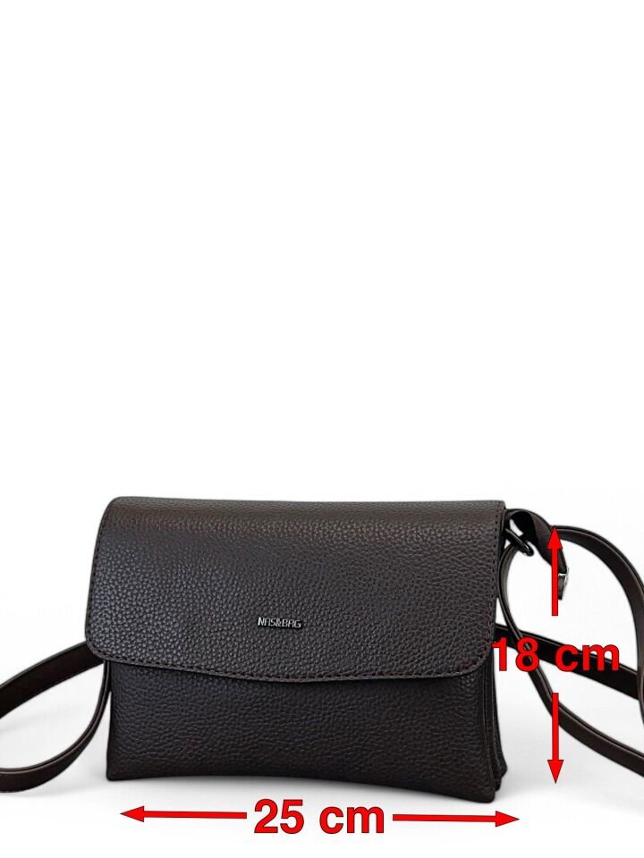 Nas Bag Yumuşak Kapaklı Kadın Omuz Çanta Acıkahve
