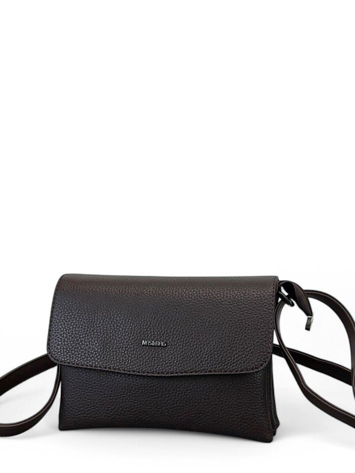Nas Bag Yumuşak Kapaklı Kadın Omuz Çanta Acıkahve