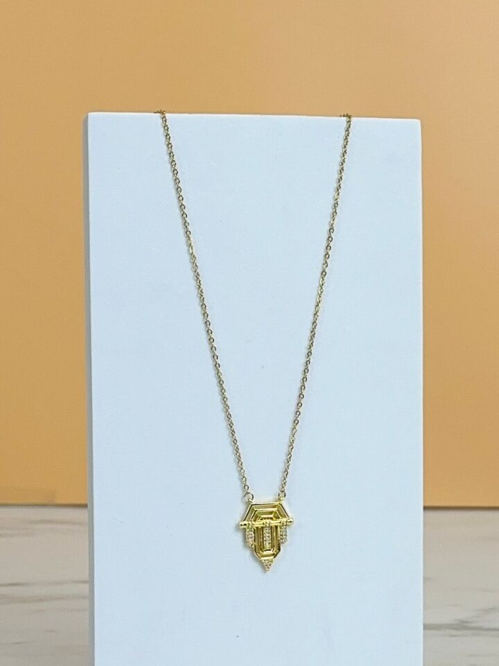 Gold Kararmaz Çelik Kadın Kolye