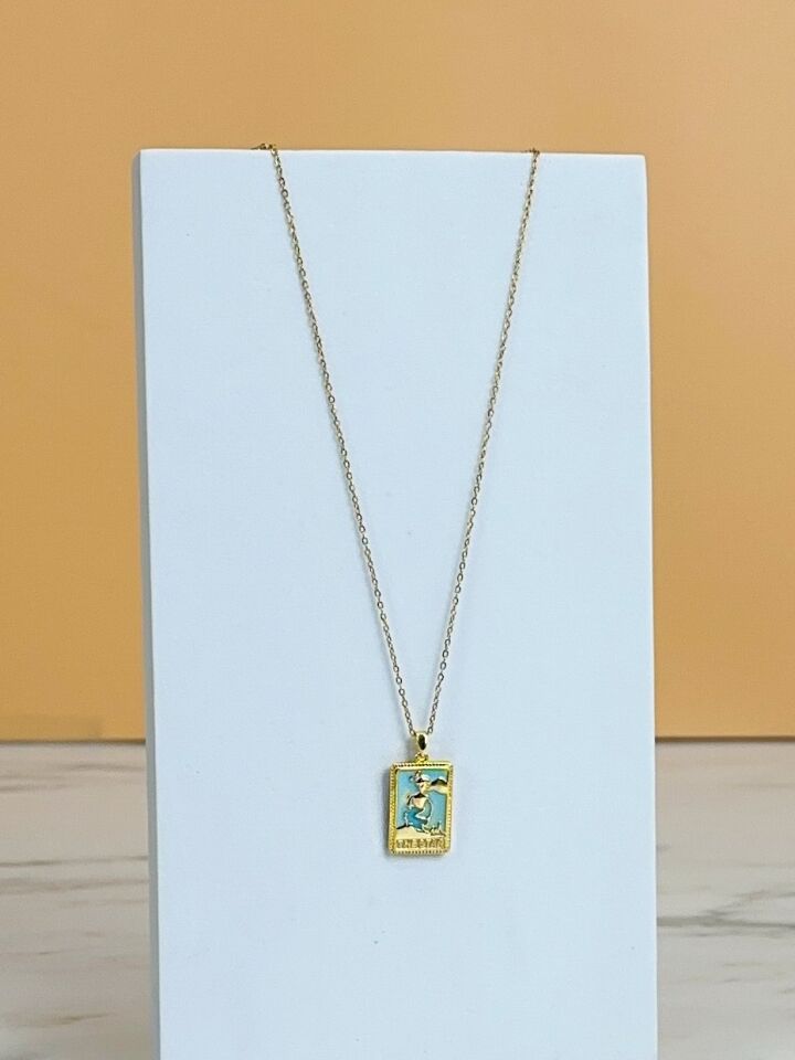 Gold Tarot Kararmaz Çelik Kadın Kolye Gold Tarot Kararmaz Çelik Kadın Kolye