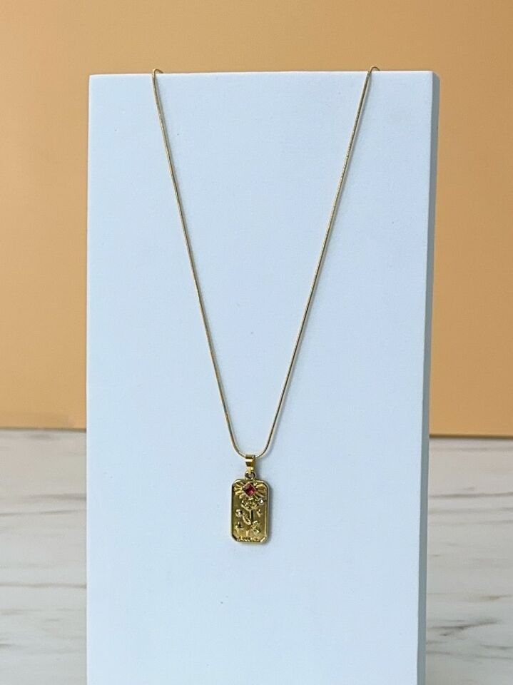 Gold Tarot Kararmaz Çelik Kadın Kolye Gold Tarot Kararmaz Çelik Kadın Kolye