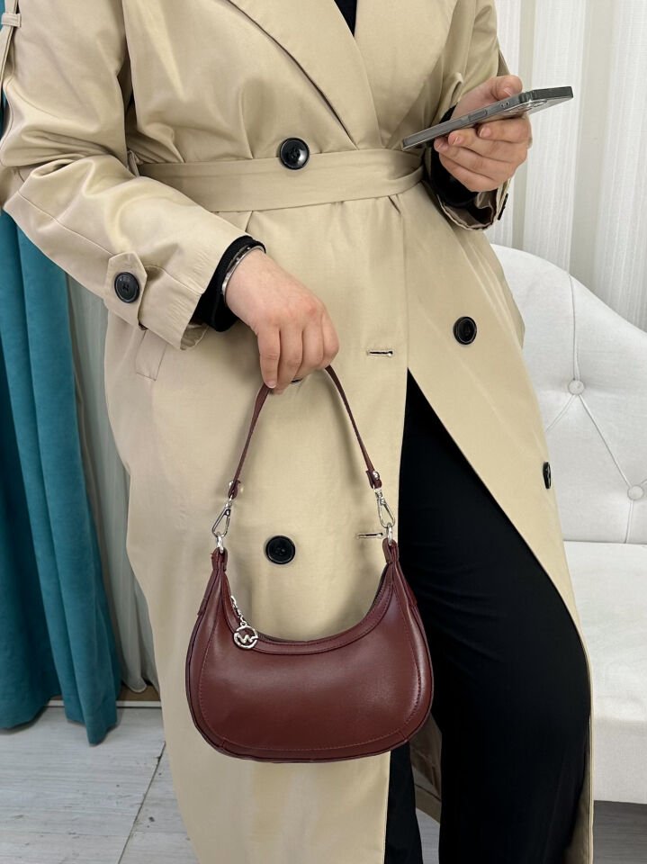 Yumuşak Baget çanta Bordo